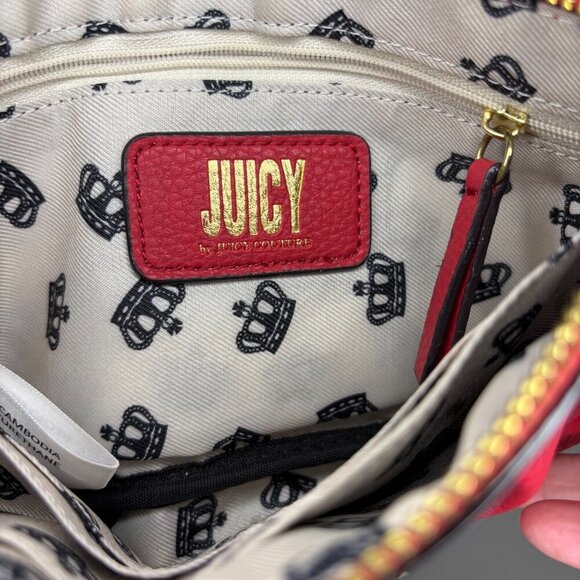 JUICY by JUICY COUTURE Wristlet Clutch Red Faux Leather - Picture 6 of 7